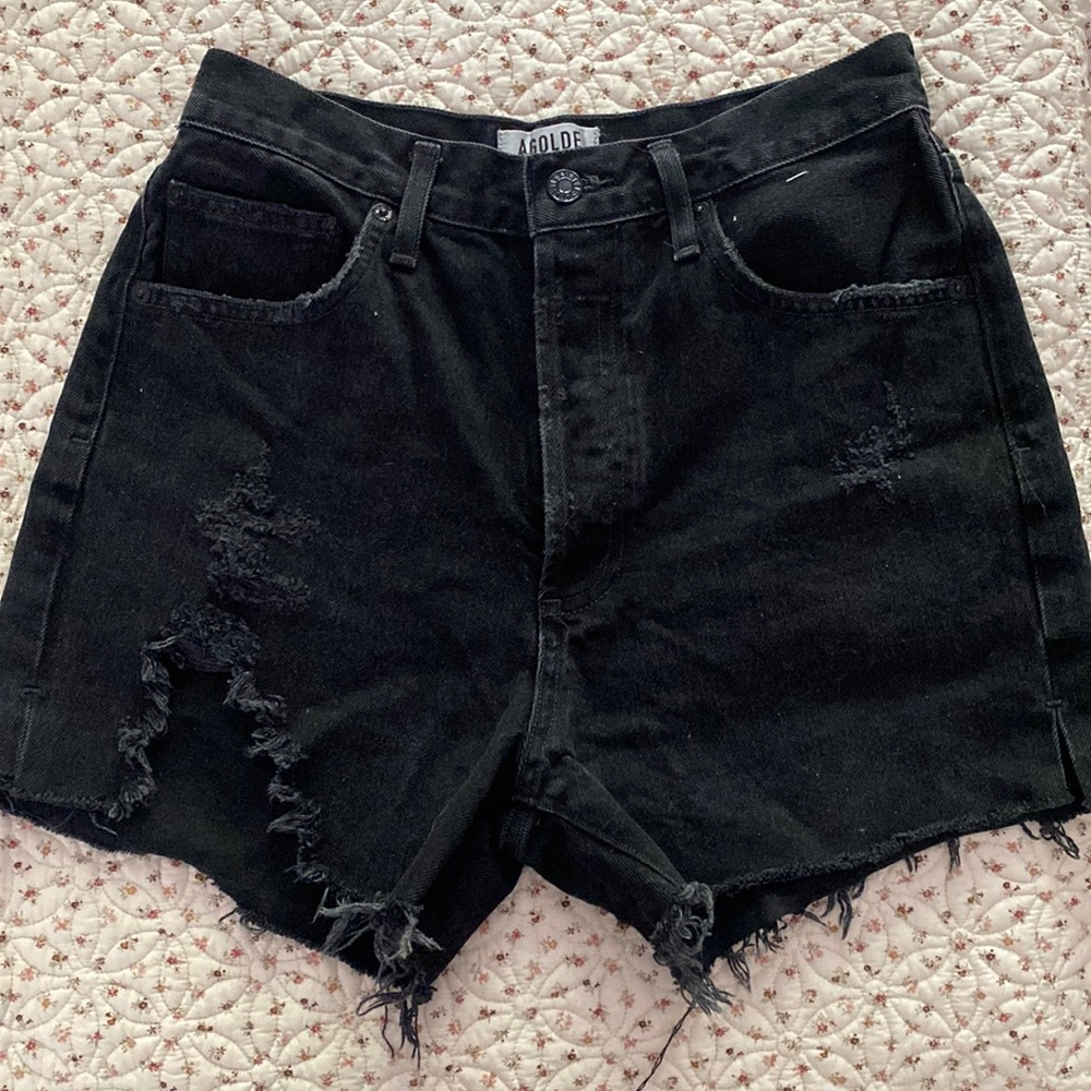 Agolde Black Shorts